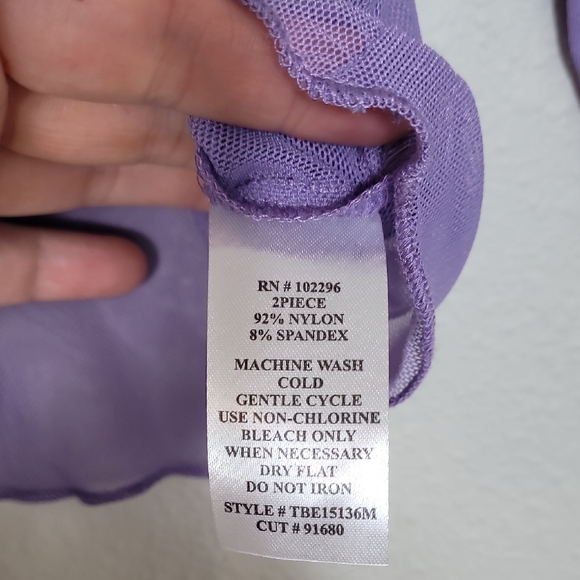 NWT Connected Apparel Sheer Tie Cardigan Bolero Size S/M Purple Mesh Y2K Fairy - Picture 8 of 13